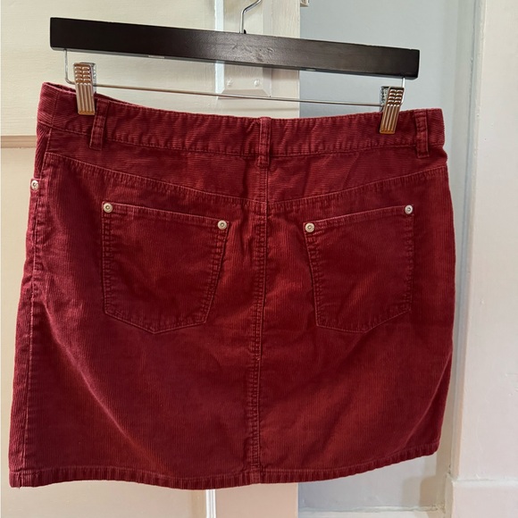 Jcrew Factory size 10 brick red/rust corduroy miniskirt - Picture 3 of 4